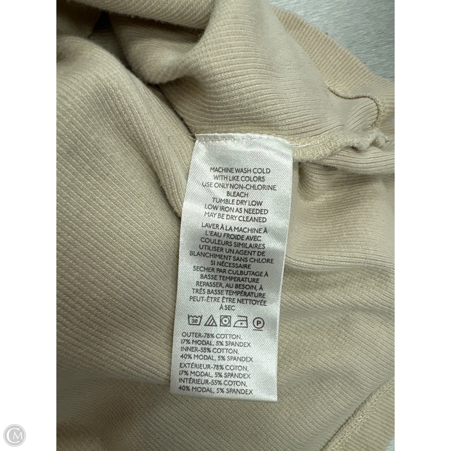 Top Sleeveless By Pilcro In Cream & Green, Size: M