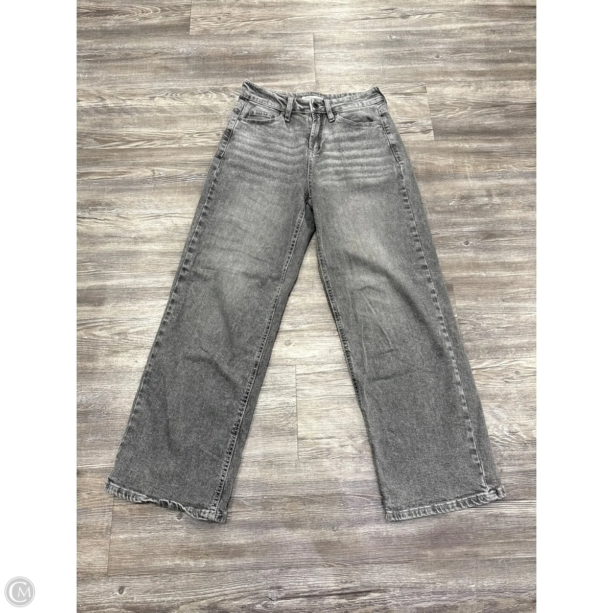 Jeans Straight By Oat In Grey Denim, Size: 2