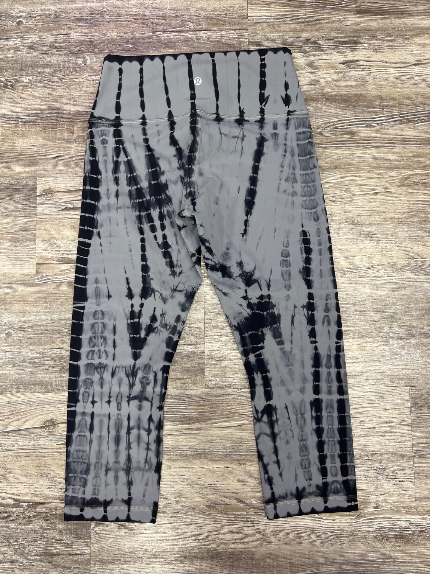 Black & Grey Athletic Capris Lululemon, Size 8