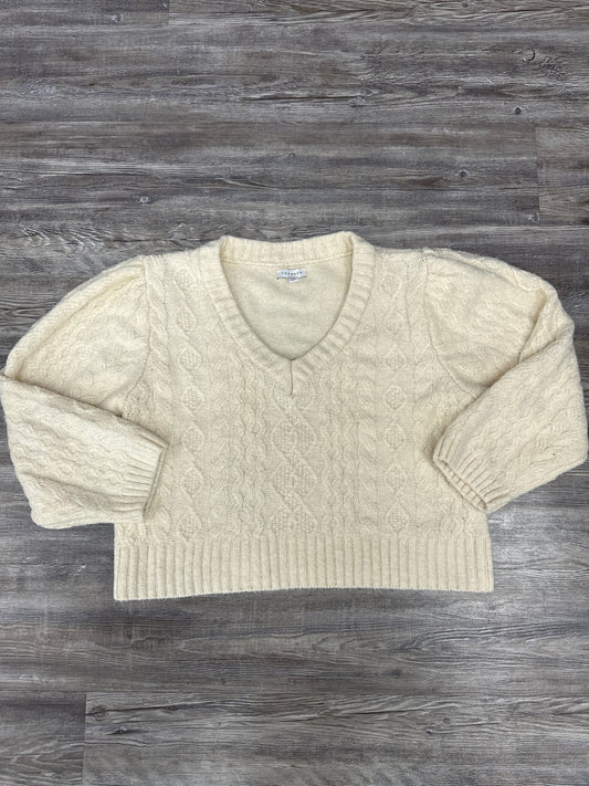 Sweater By Topshop In Cream, Size: L