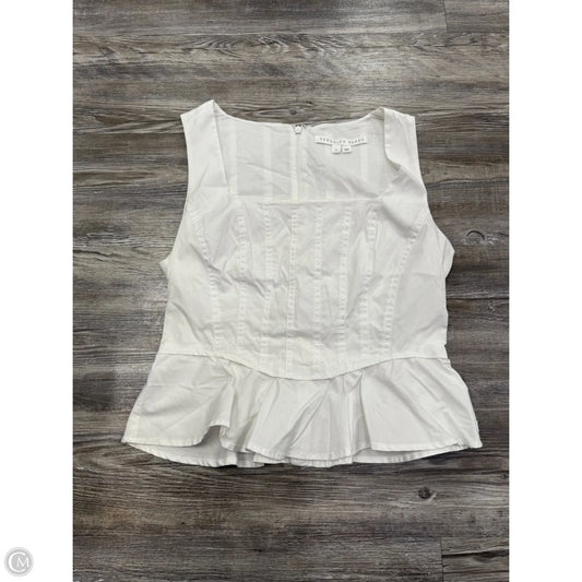 Top Sleeveless By Veronica Beard In White, Size: 8