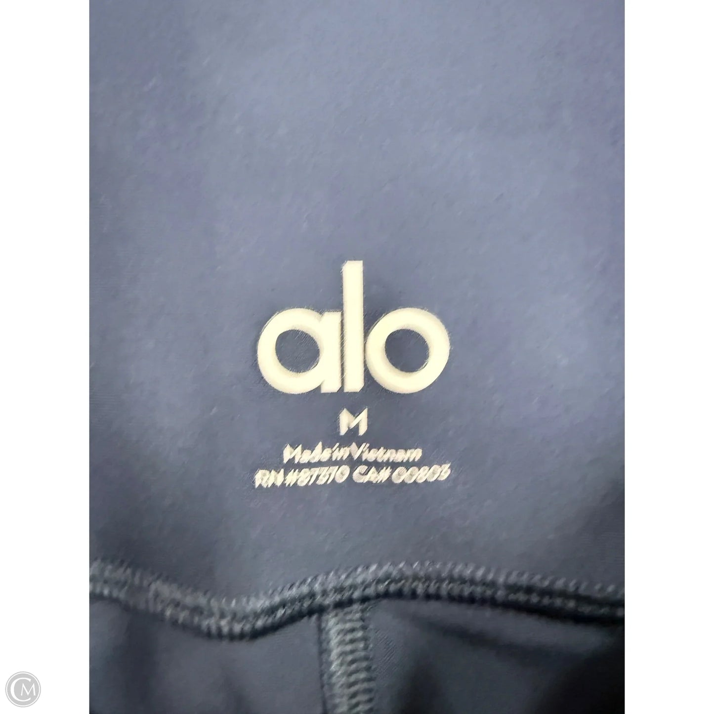Athletic Leggings By Alo In Blue, Size: M
