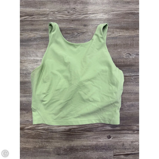 Athletic Tank Top By Lululemon In Green, Size: 10
