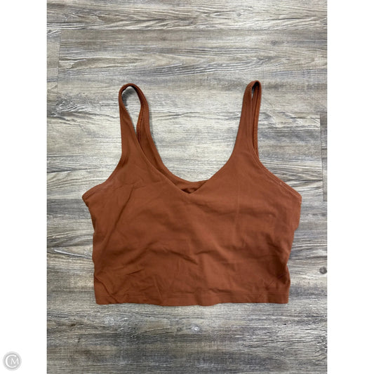 Athletic Tank Top By Lululemon In Brown, Size: M