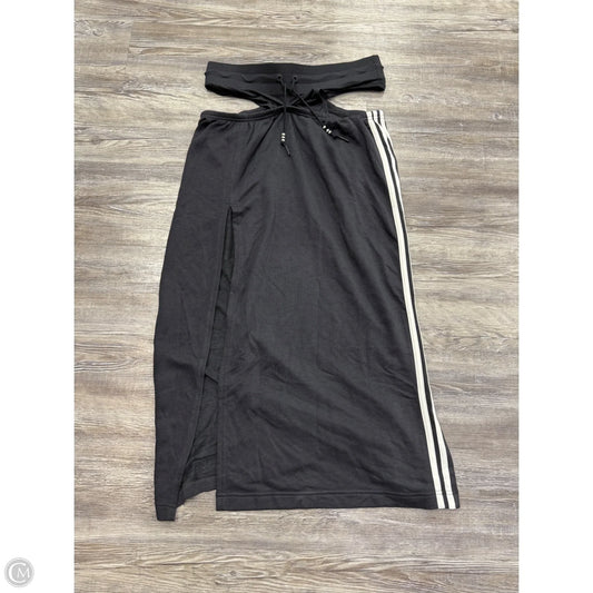 Skirt Midi By Adidas In Black & White, Size: L