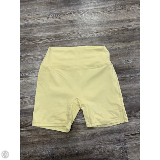 Athletic Shorts By Set Active In Yellow, Size: Xl