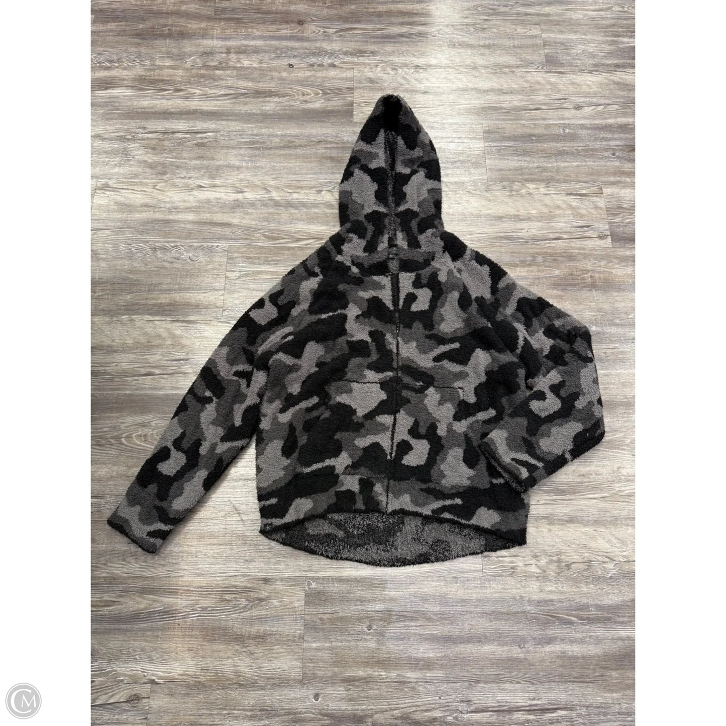 Sweatshirt Hoodie By Barefoot Dreams In Camouflage Print, Size: Xl