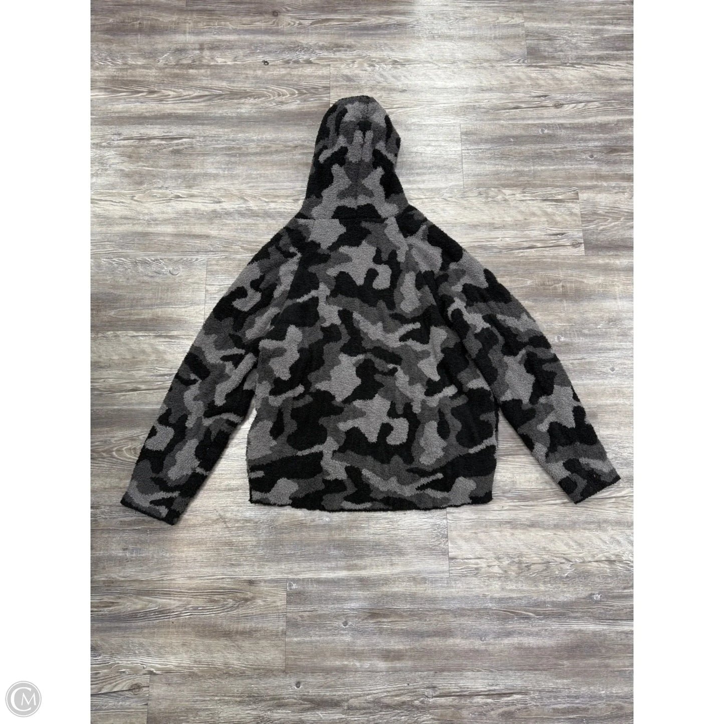 Sweatshirt Hoodie By Barefoot Dreams In Camouflage Print, Size: Xl
