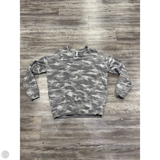 Athletic Sweatshirt Crewneck By Athleta In Camouflage Print, Size: M