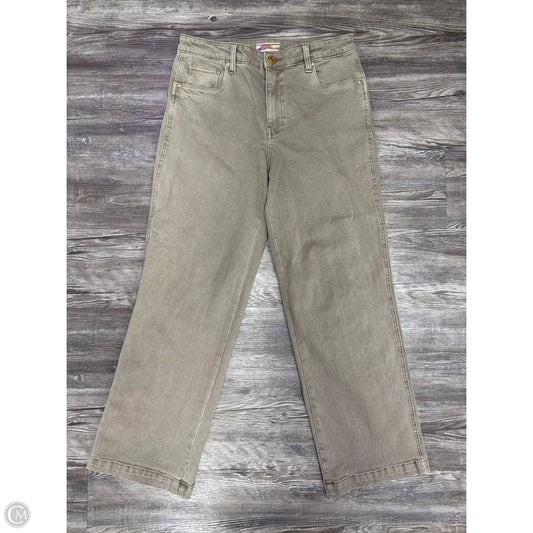 Jeans Wide Leg By Kut In Taupe, Size: 8