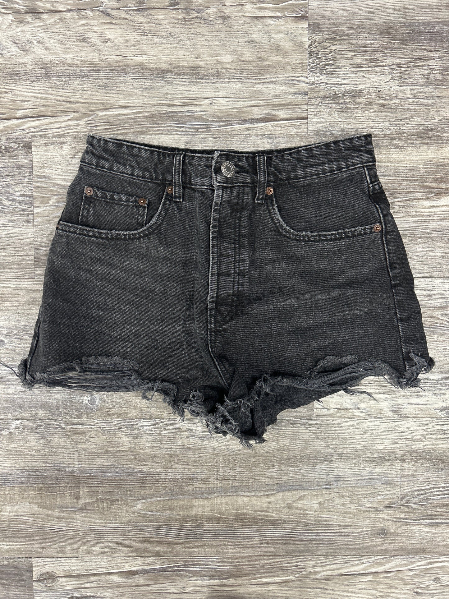 Shorts By Zara In Black Denim, Size: 6