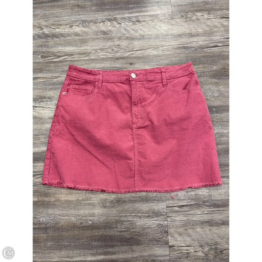 Skirt Mini & Short By Arula In Pink Denim, Size: 1x