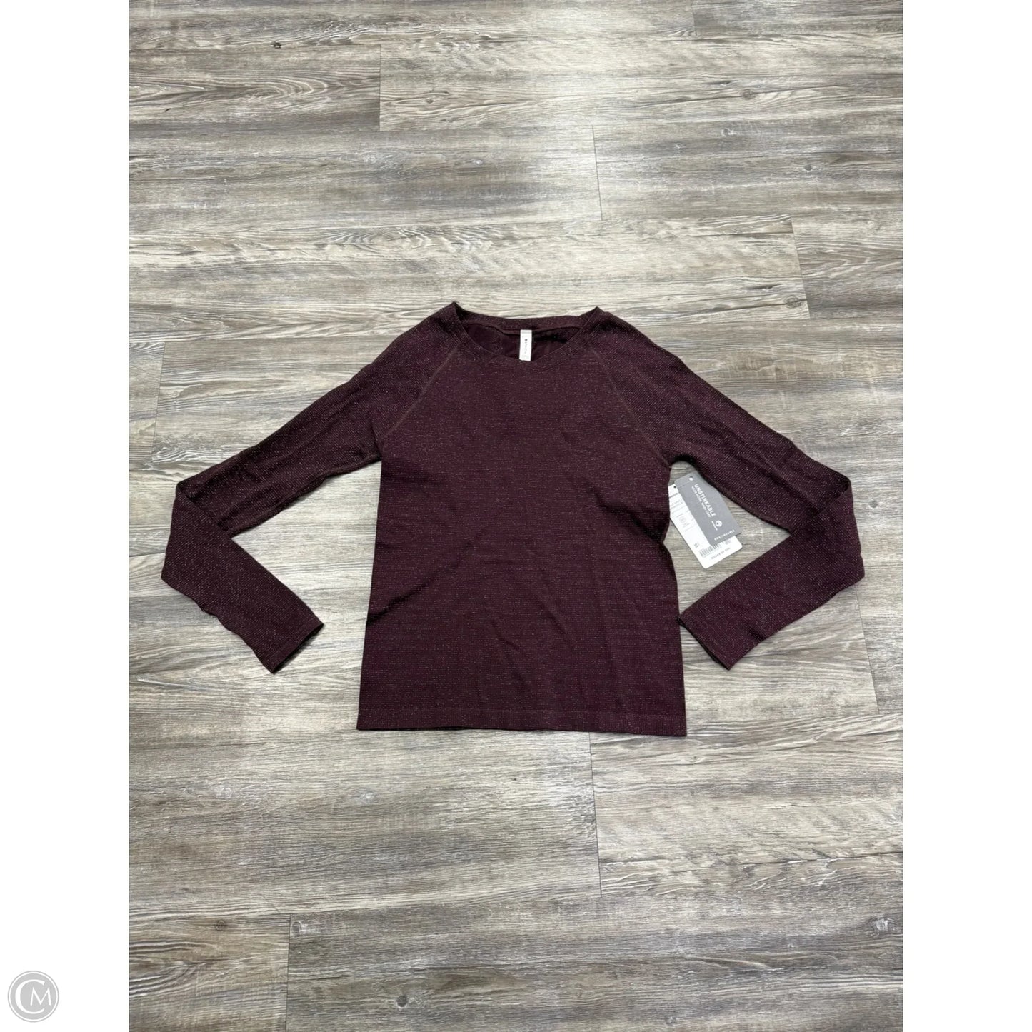 Athletic Top Long Sleeve Crewneck By Athleta In Purple, Size: S