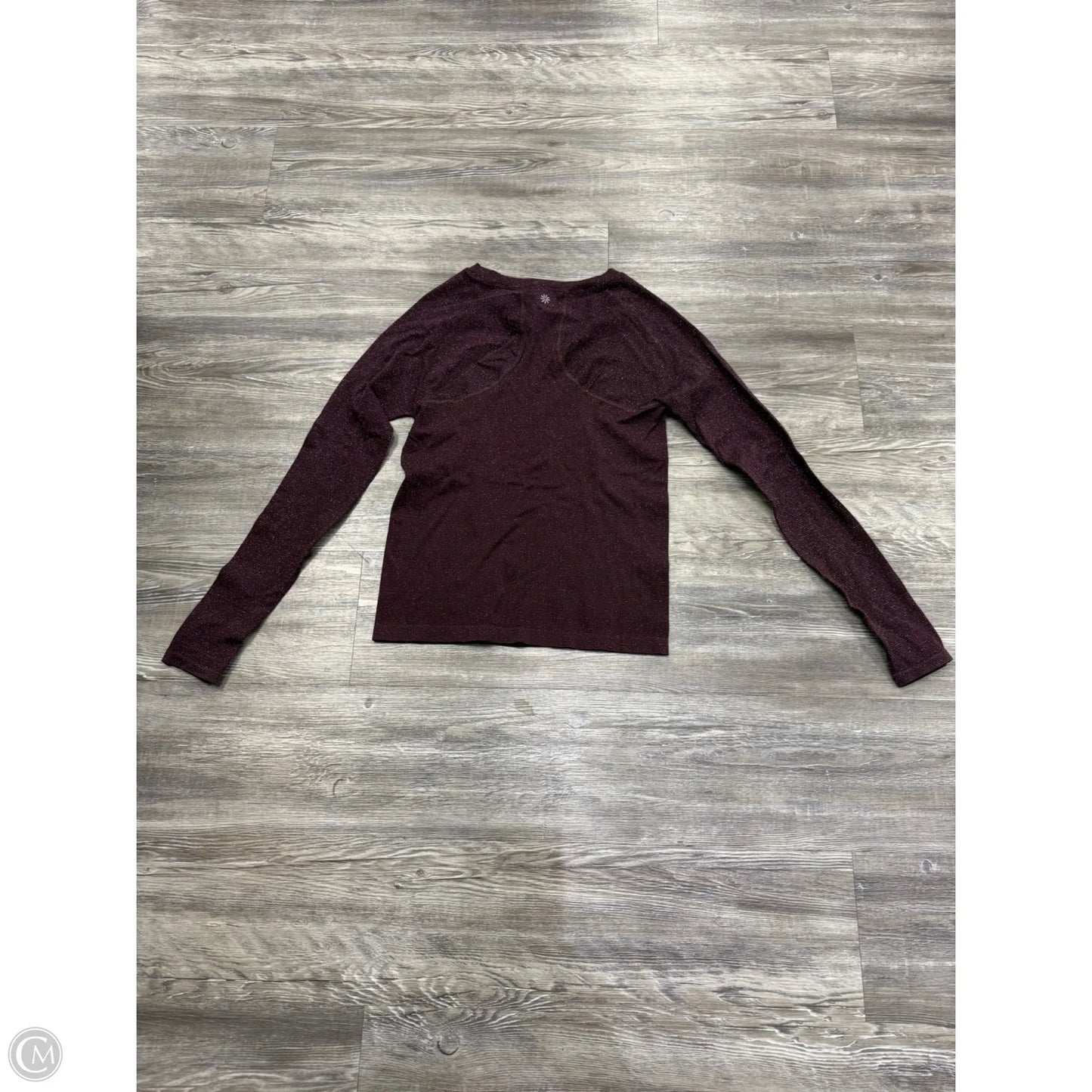 Athletic Top Long Sleeve Crewneck By Athleta In Purple, Size: S