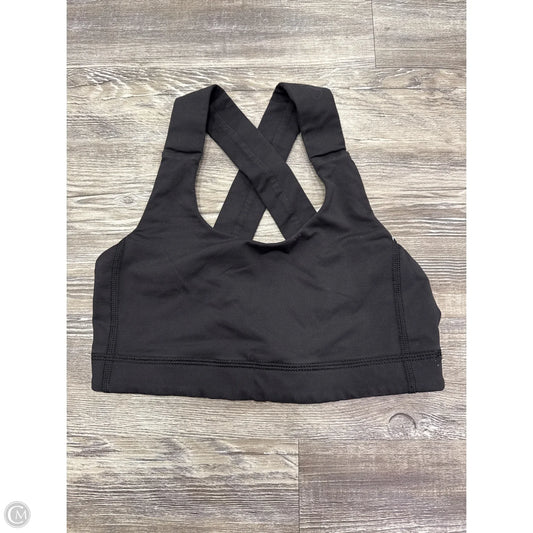 Athletic Bra By Lululemon In Black, Size: 4