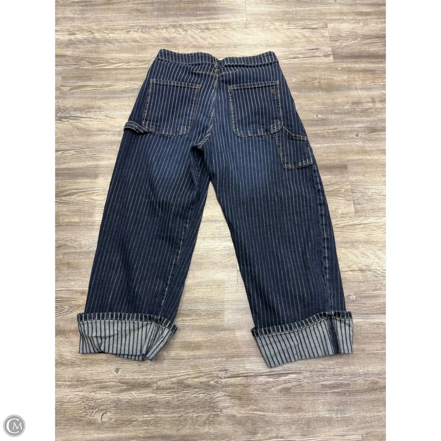 Jeans Cropped By Pilcro In Blue Denim, Size: 10