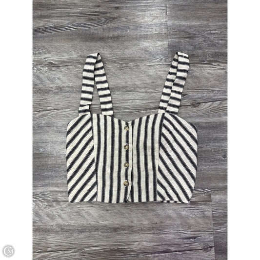 Top Sleeveless By Self Contrast In Black & Tan, Size: Xs