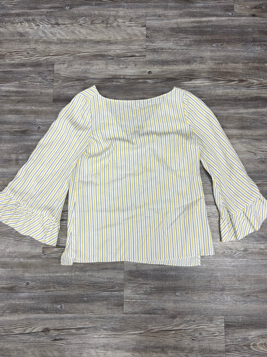 Striped Pattern Top Long Sleeve Designer Massimo Dutti, Size S