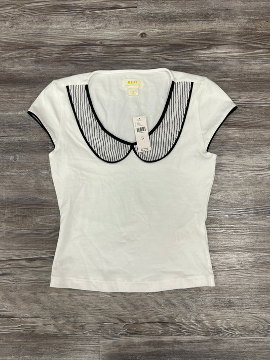 Top Short Sleeve By Maeve In White, Size: Xs