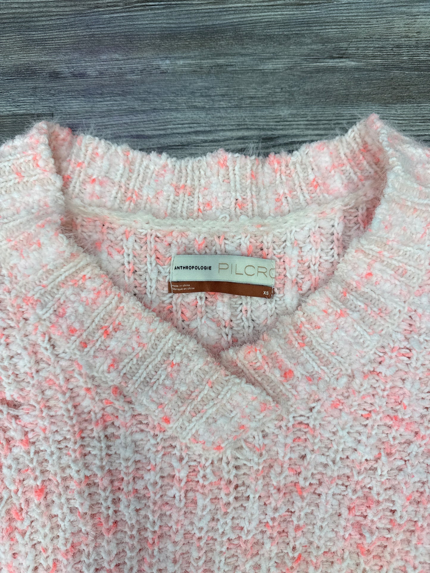 Sweater By Pilcro In Plaid Pattern, Size: Xs