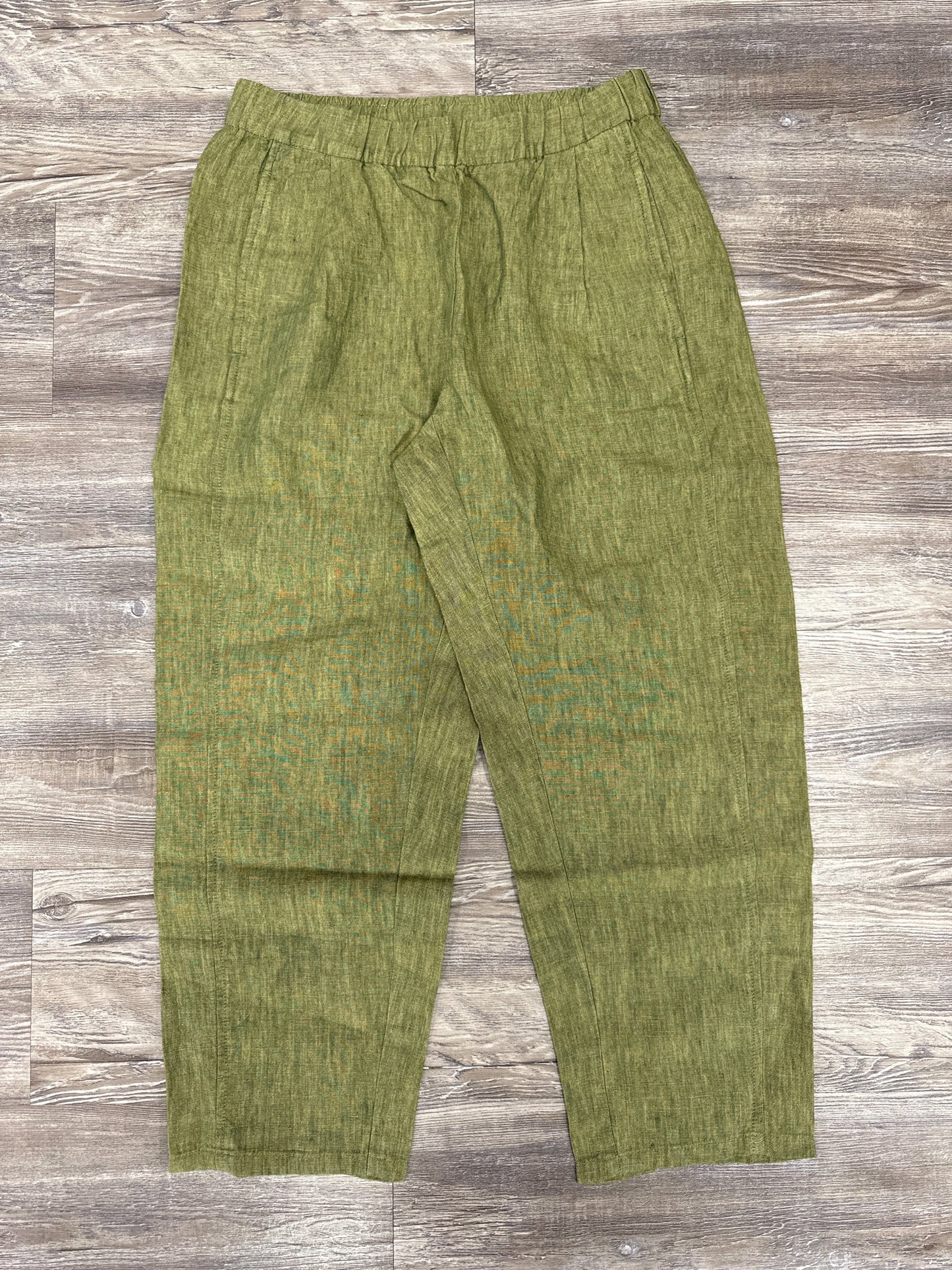 Pants Linen By Eileen Fisher In Green, Size: Xsp