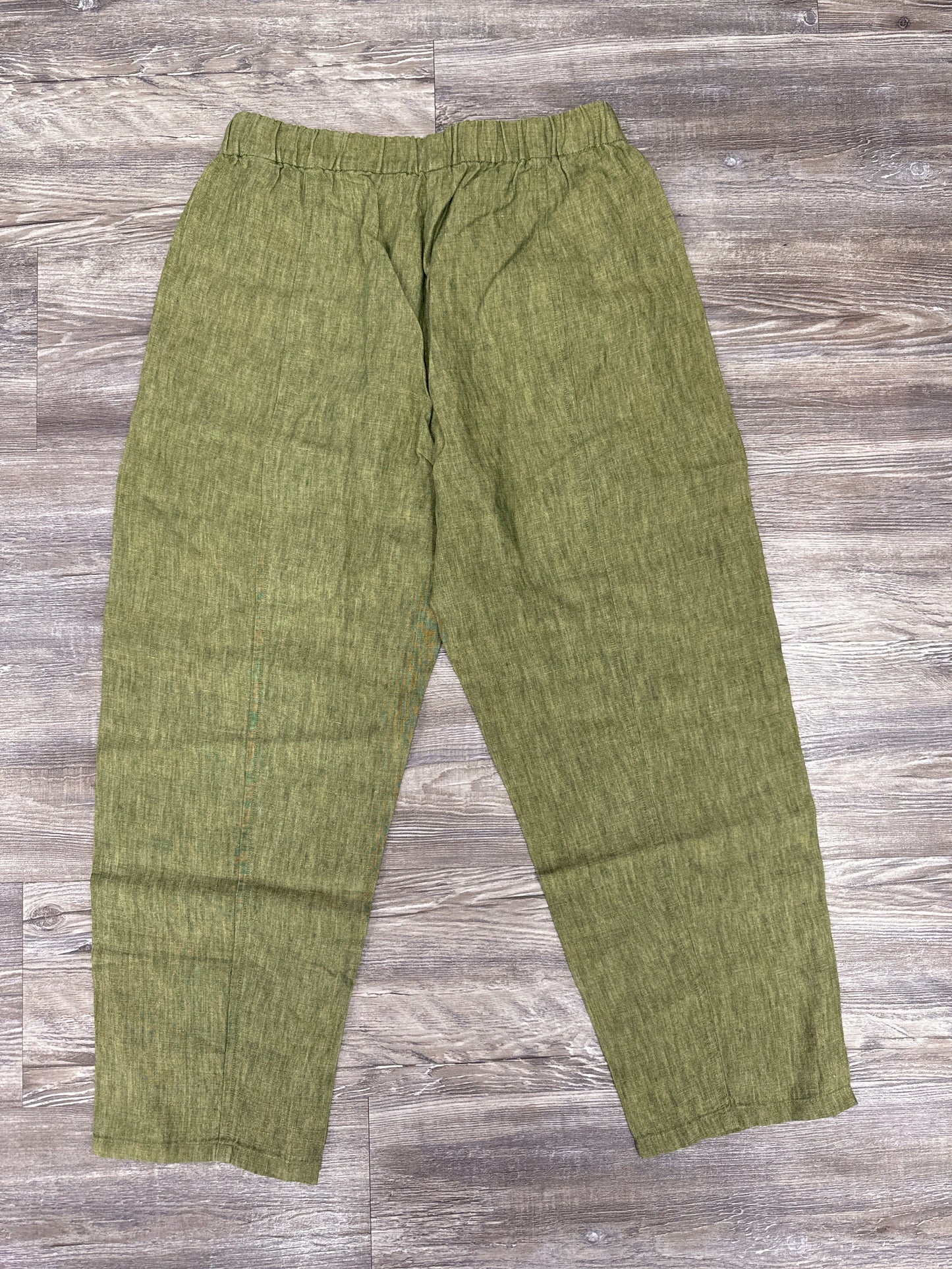 Pants Linen By Eileen Fisher In Green, Size: Xsp