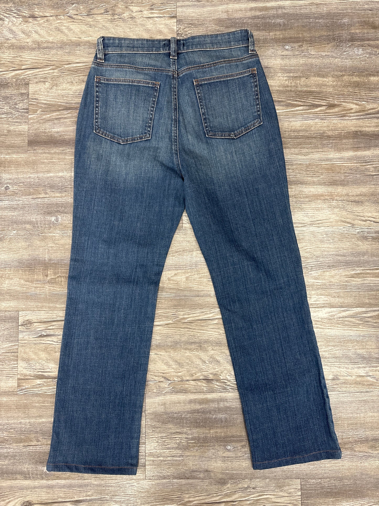 Jeans Straight By Eileen Fisher In Blue Denim, Size: 6p