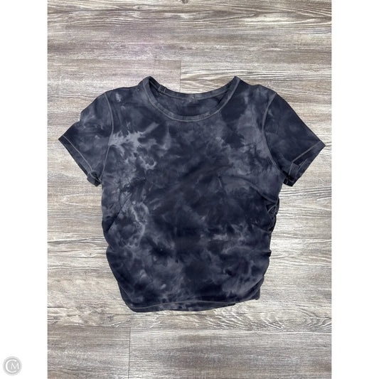 Athletic Top Short Sleeve By Lululemon In Tie Dye Print, Size: S