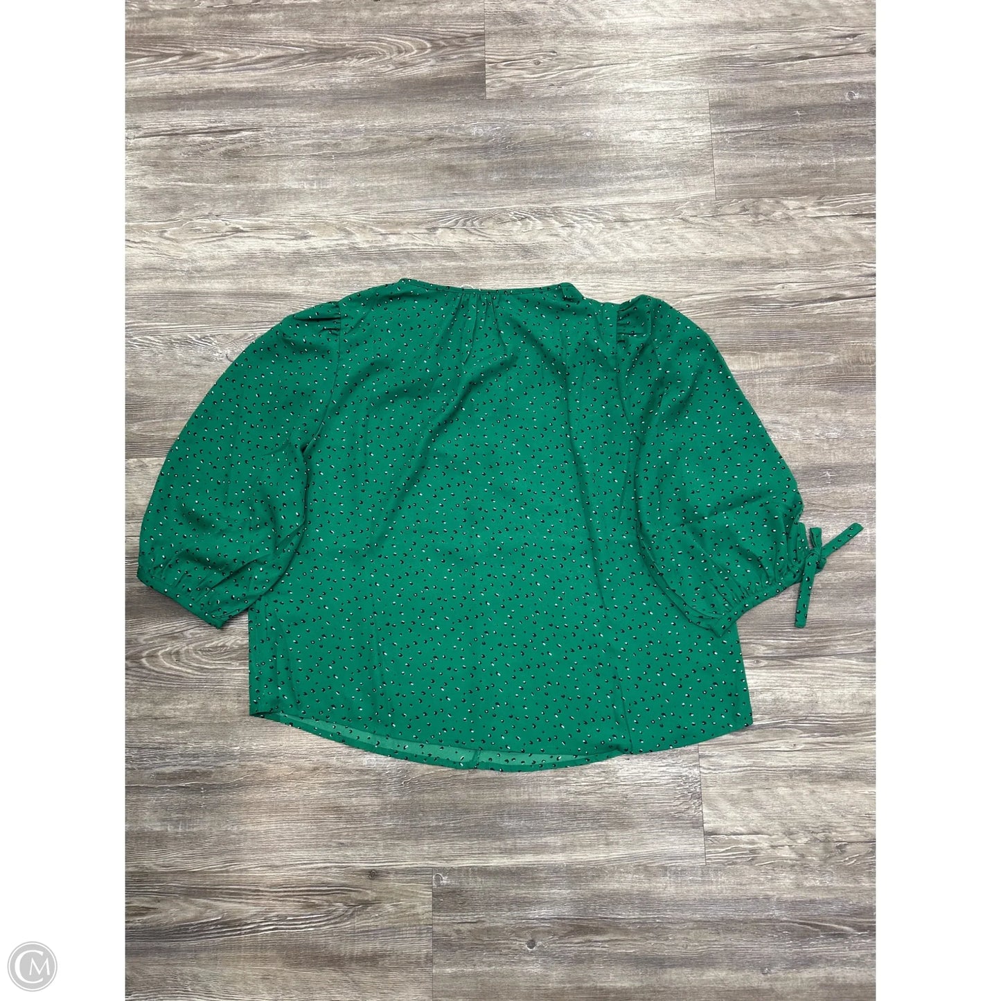 Top Long Sleeve By Olivia Grey In Green, Size: 1x