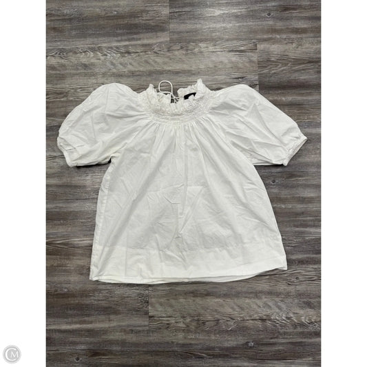 Top Short Sleeve By J. Crew In White, Size: Xs