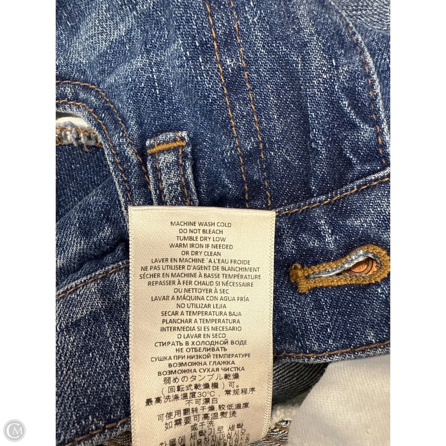 Skirt Midi By Cmc In Blue Denim, Size: 0p