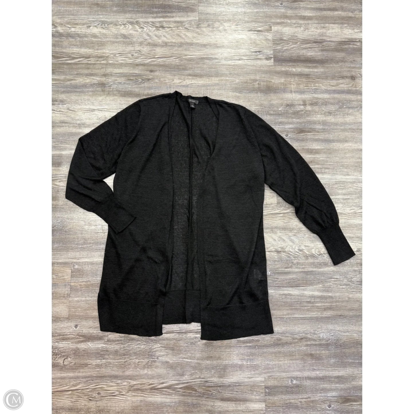 Sweater Cardigan By Halogen In Black, Size: 1x