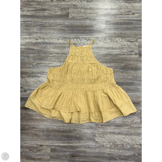 Top Sleeveless By Pilcro In Yellow, Size: 1x