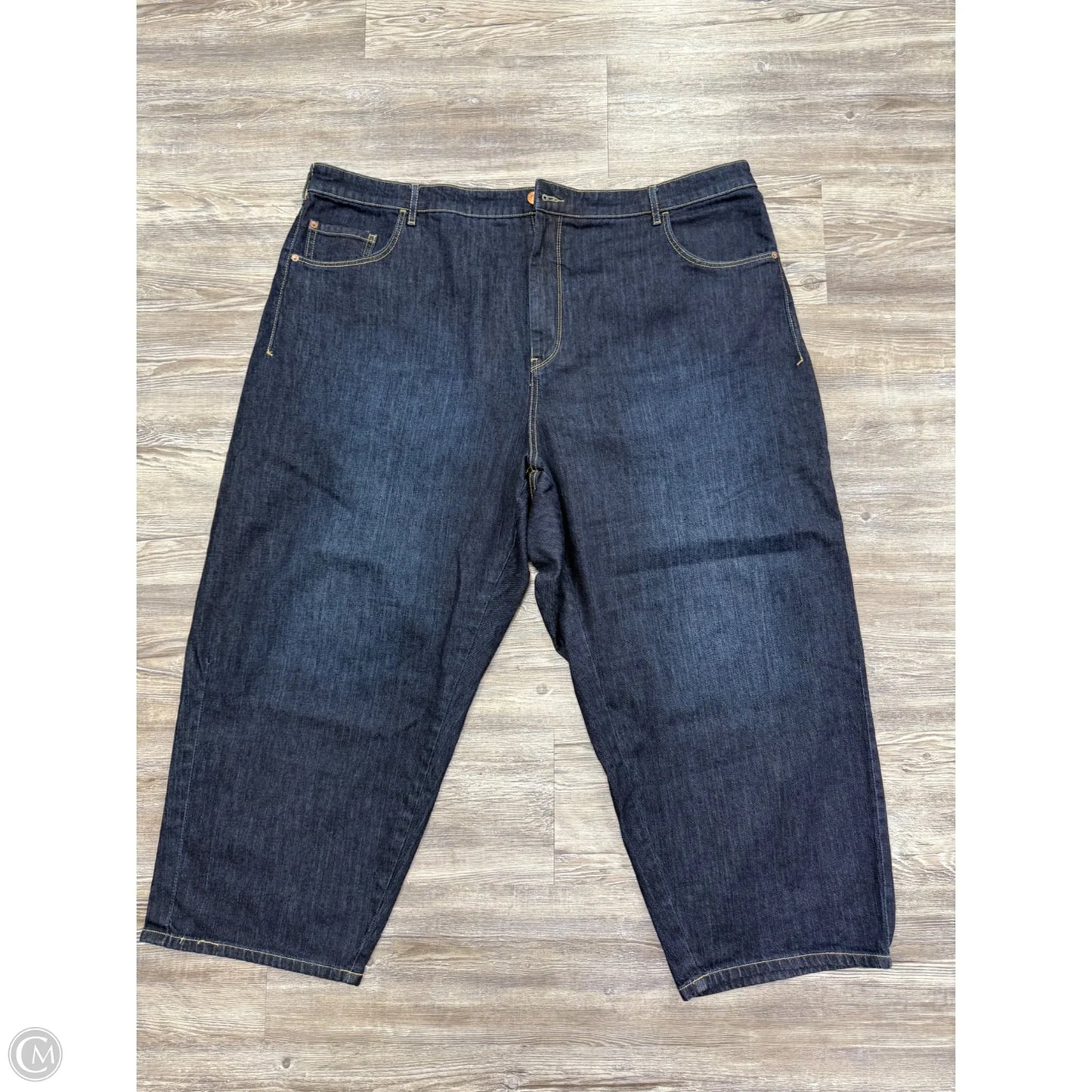 Jeans Straight By Anthropologie In Blue Denim, Size: 24