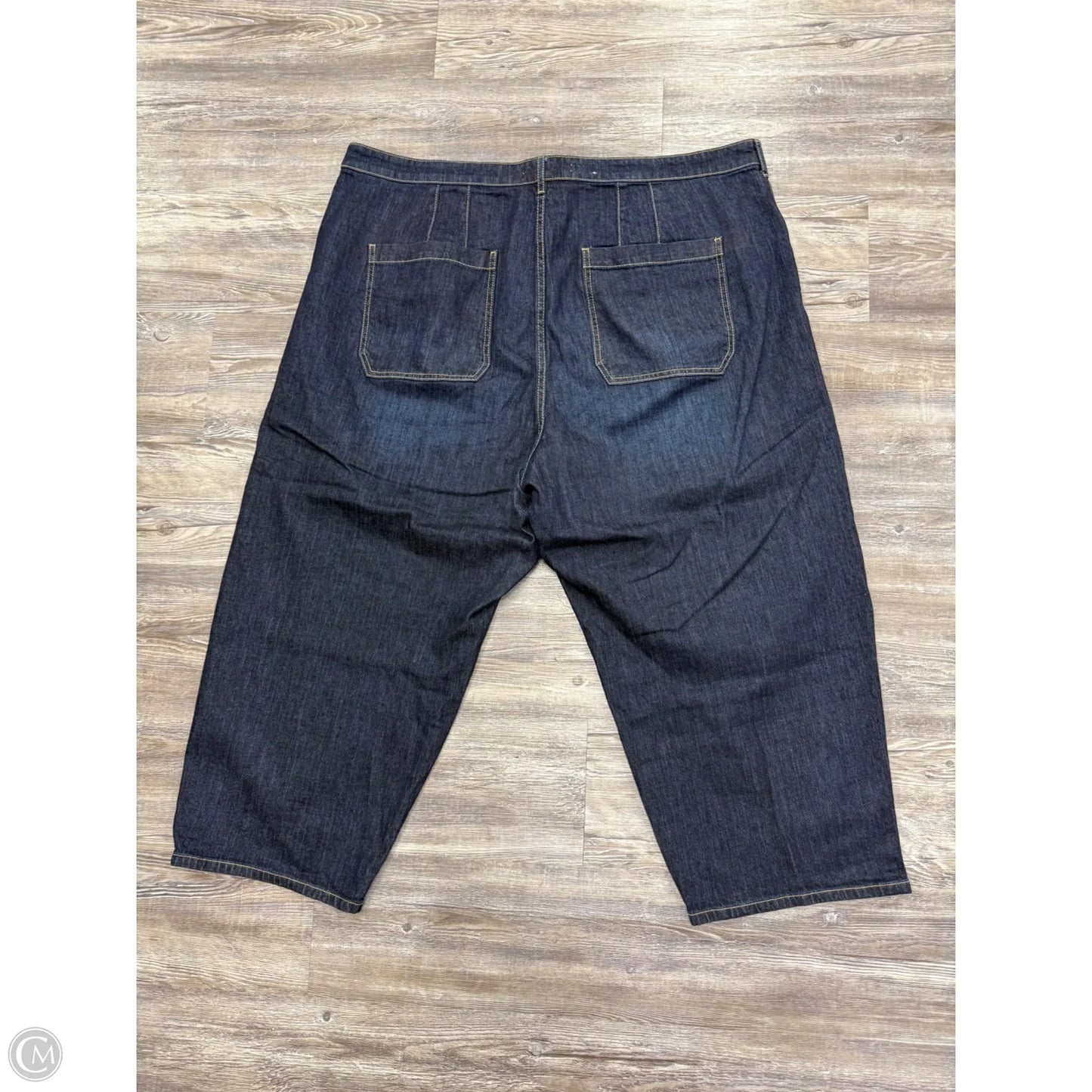 Jeans Straight By Anthropologie In Blue Denim, Size: 24