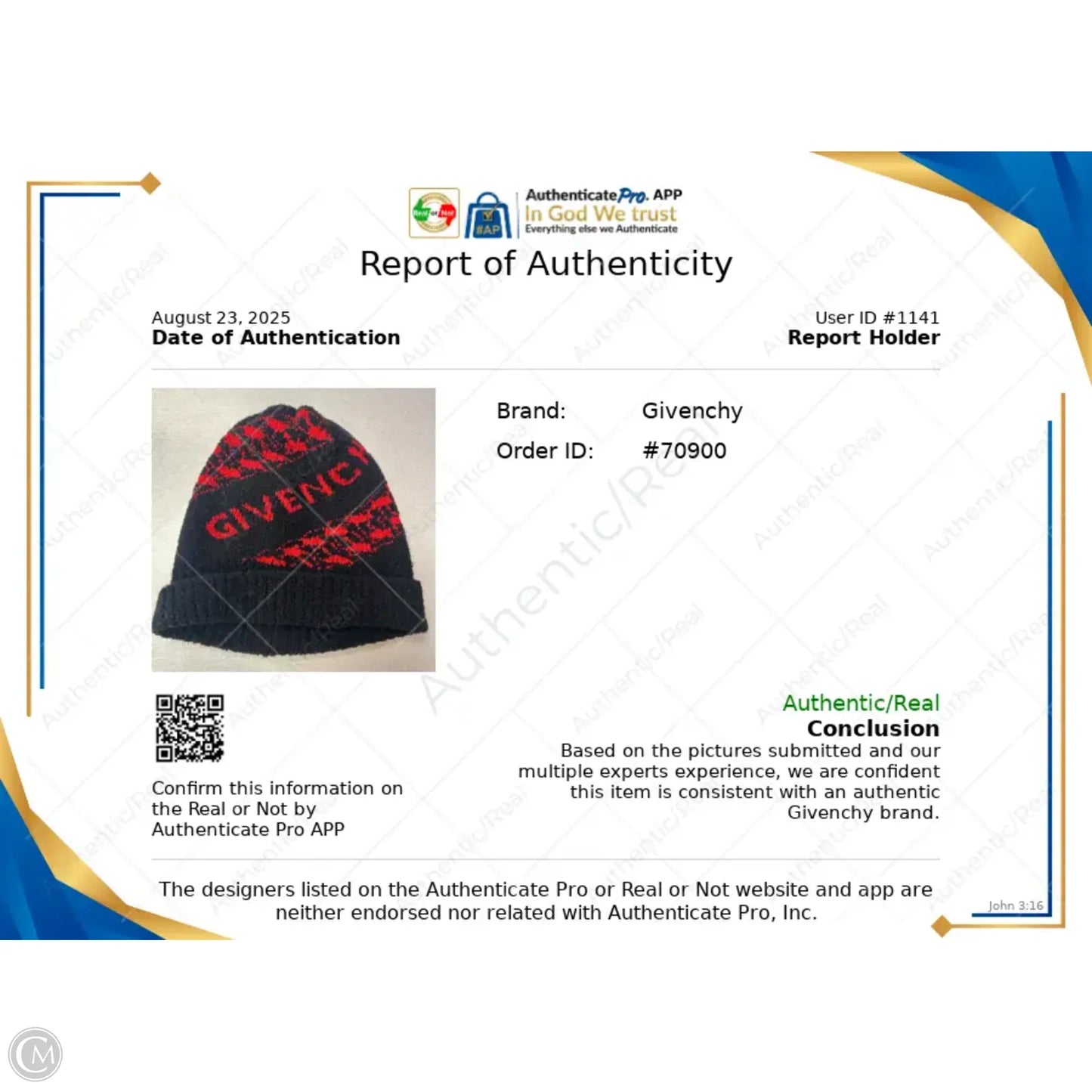 Hat Luxury Designer By Givenchy