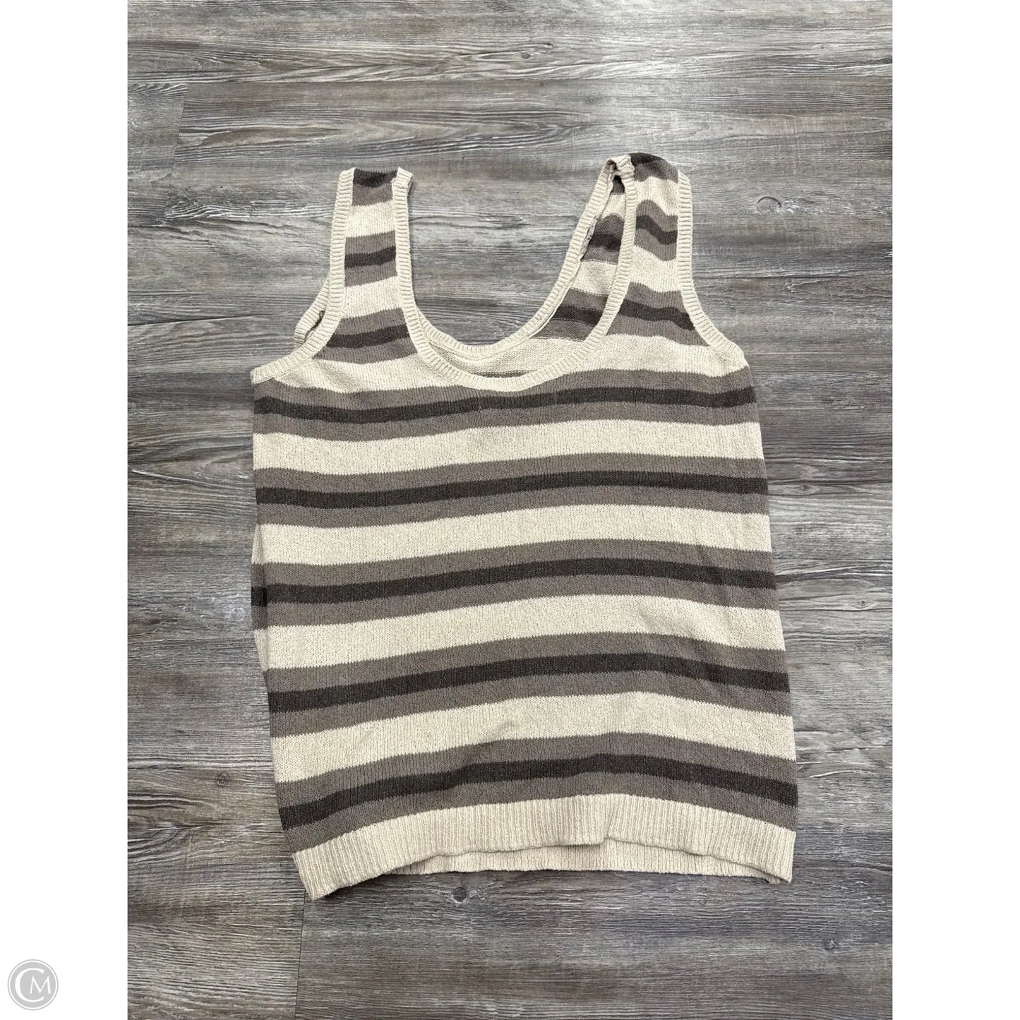 Top Sleeveless By Free People In Striped Pattern, Size: S
