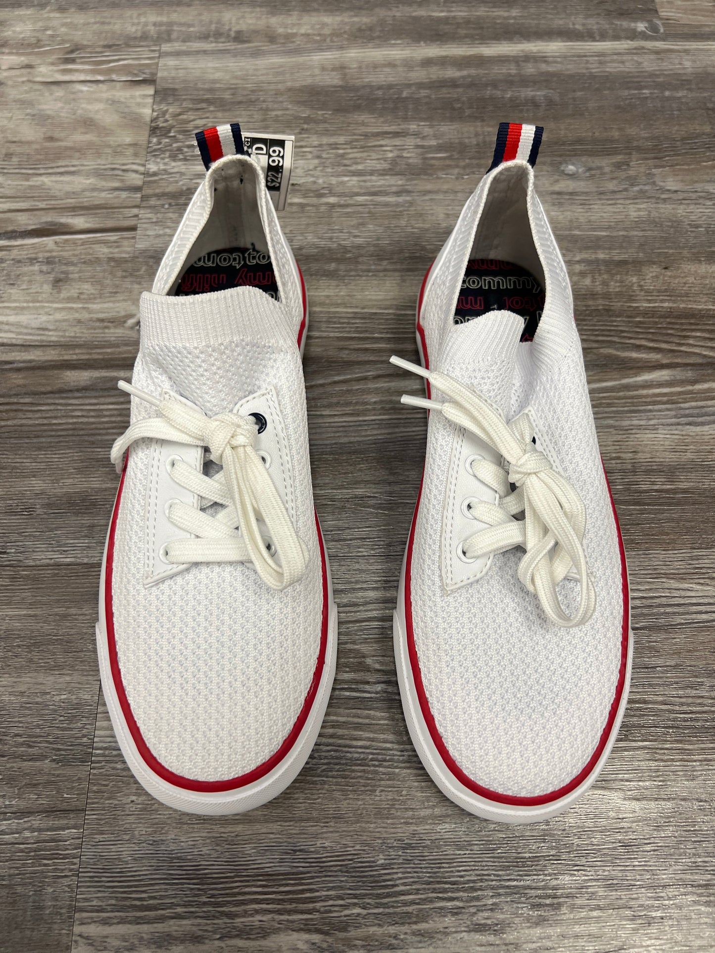 White Shoes Sneakers Tommy Hilfiger, Size 8.5