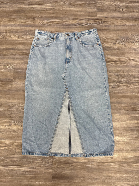 Blue Denim Skirt Midi Abercrombie And Fitch, Size 12
