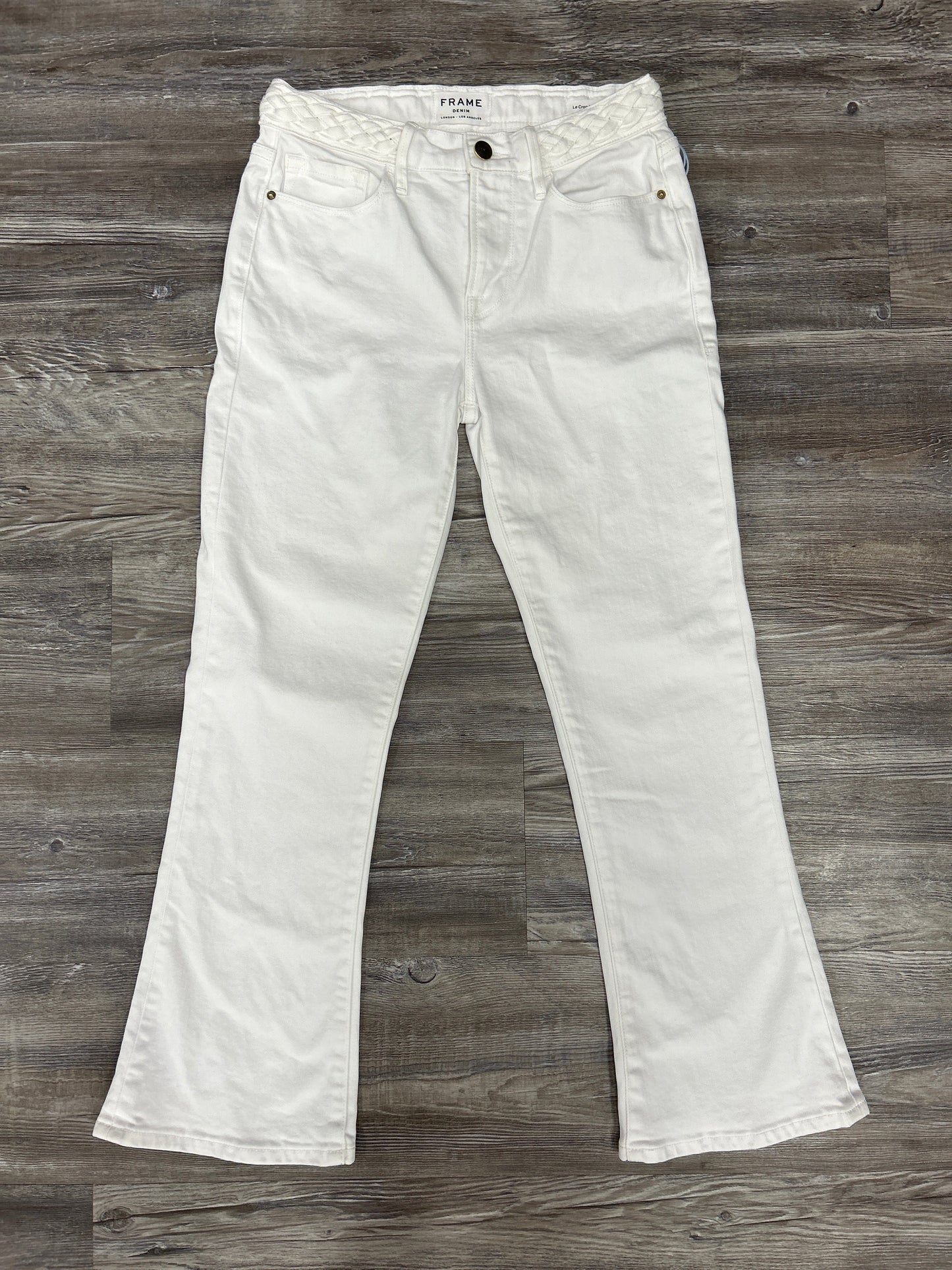 White Jeans Designer Frame, Size 0
