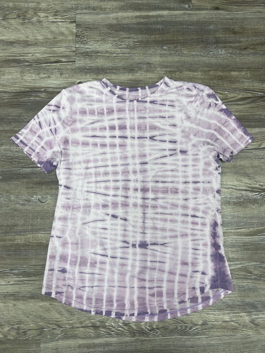 Tie Dye Print Athletic Top Short Sleeve Lululemon, Size S