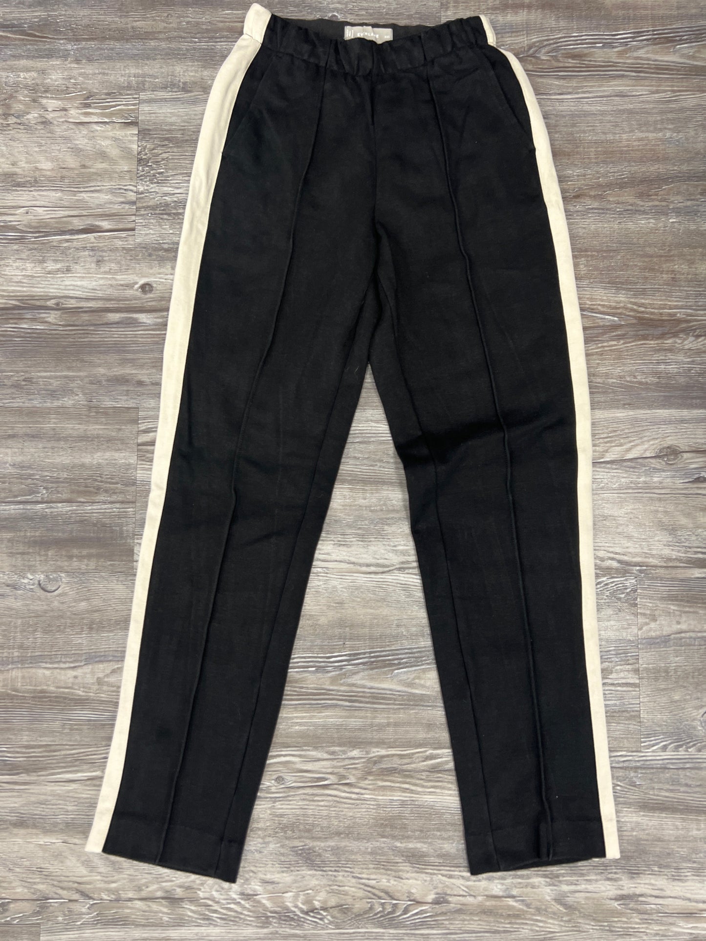 Black & White Pants Cropped Everlane, Size Xxs