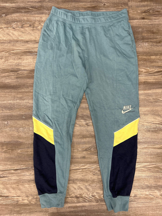 Blue & Green Athletic Pants Nike Apparel, Size M