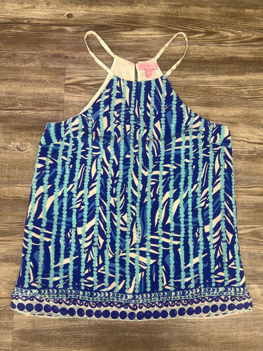 Blue & White Top Sleeveless Lilly Pulitzer, Size Xs