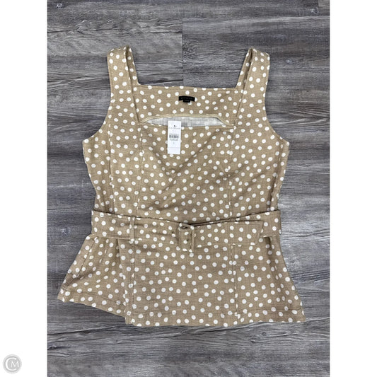 Top Sleeveless By Ann Taylor In Polkadot Pattern, Size: L