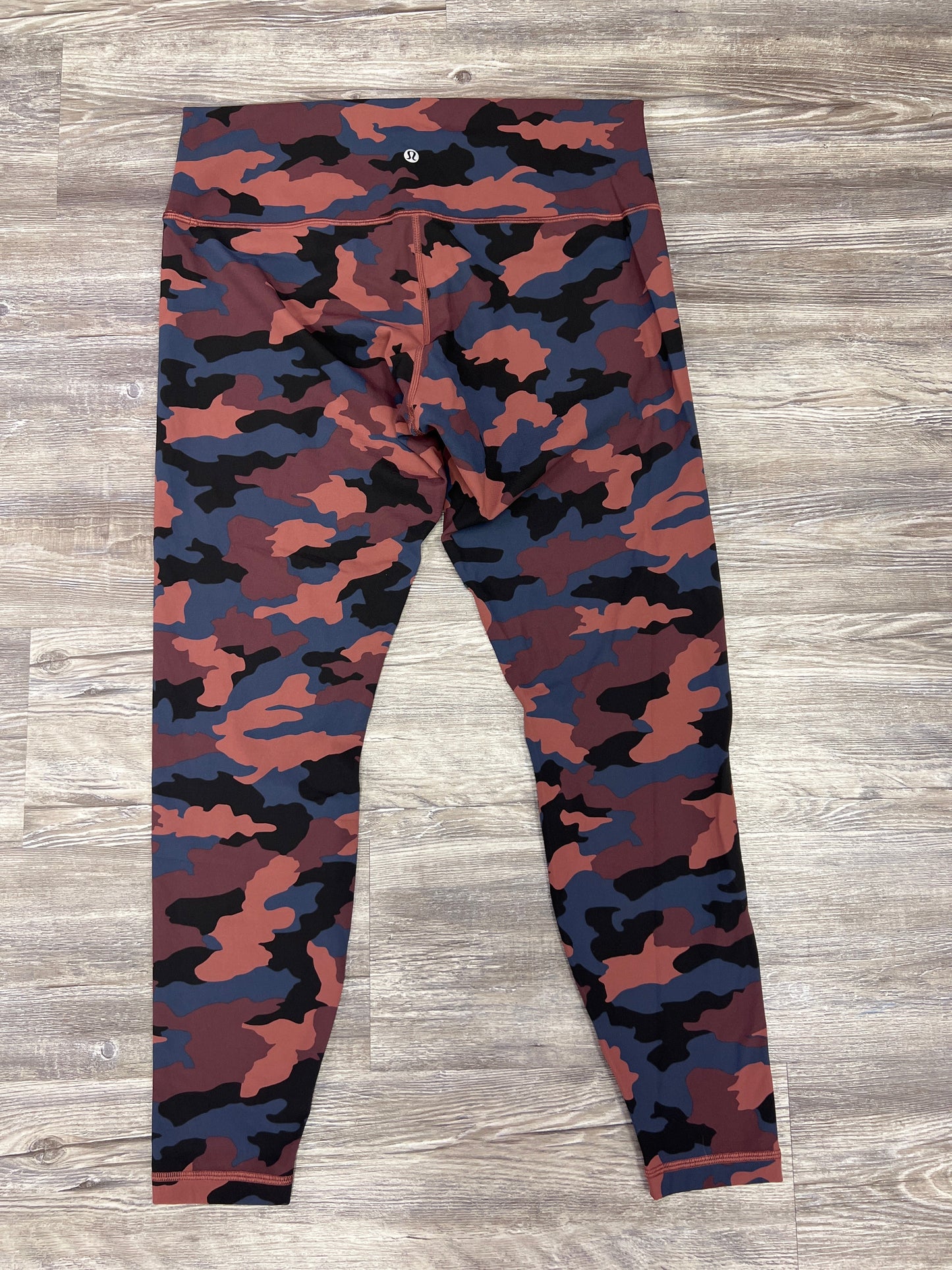 Camouflage Print Athletic Leggings Lululemon, Size 14