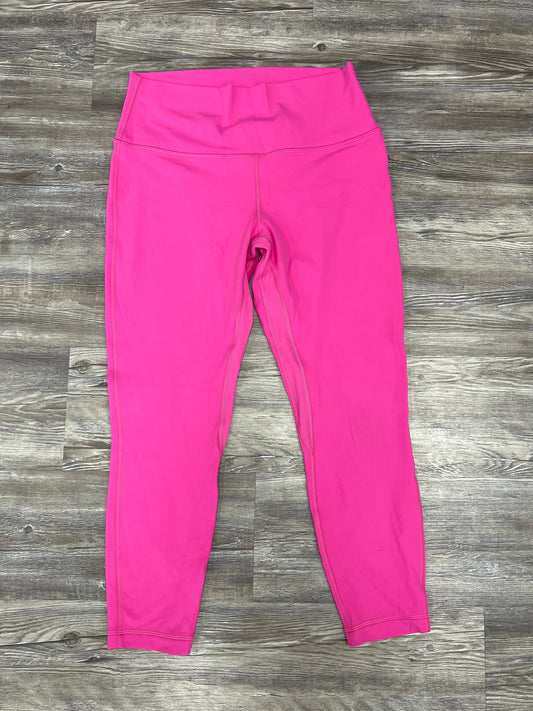 Pink Athletic Leggings Lululemon, Size 12