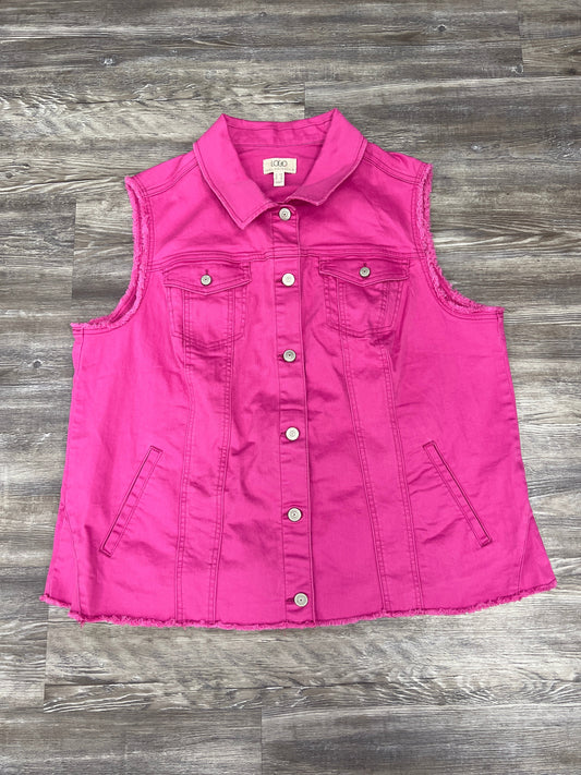 Vest Other By Logo In Pink, Size: 2x