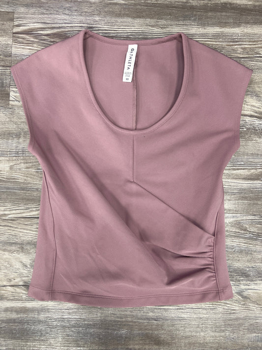 Athletic Top Short Sleeve By Athleta In Mauve, Size: Xs