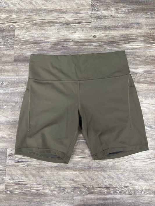 Athletic Shorts By Lululemon In Green, Size: 16